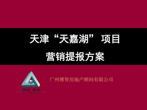 天津天嘉湖房地產(chǎn)項(xiàng)目營銷策劃方案ppt